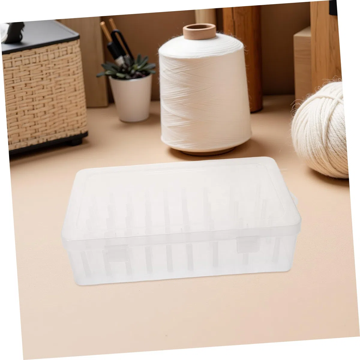 3 Stück Nähgarn Organizer Transparent Nähgarnbox für 42 Spulen mit Großem Fassungsvermögen Tragbare Aufbewahrung für Stickerei und Selbstgemacht Nähzubehör Zuhause