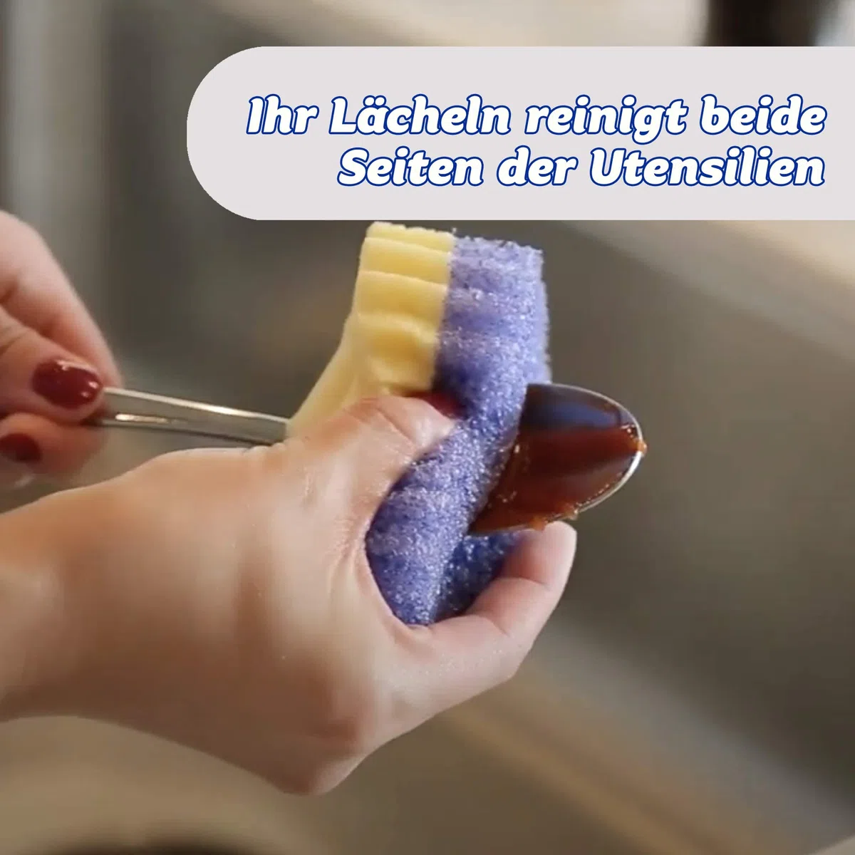 Scrub Daddy Scrub Mommy Putzschwamm, Topfreiniger Küchenschwämme, Putzmittel mit Texturveränderung, kratzfreier Spülschwamm, geruchsresistenter Smiley Schwamm, Geschirrschwamm - 4er Pack Assortiert