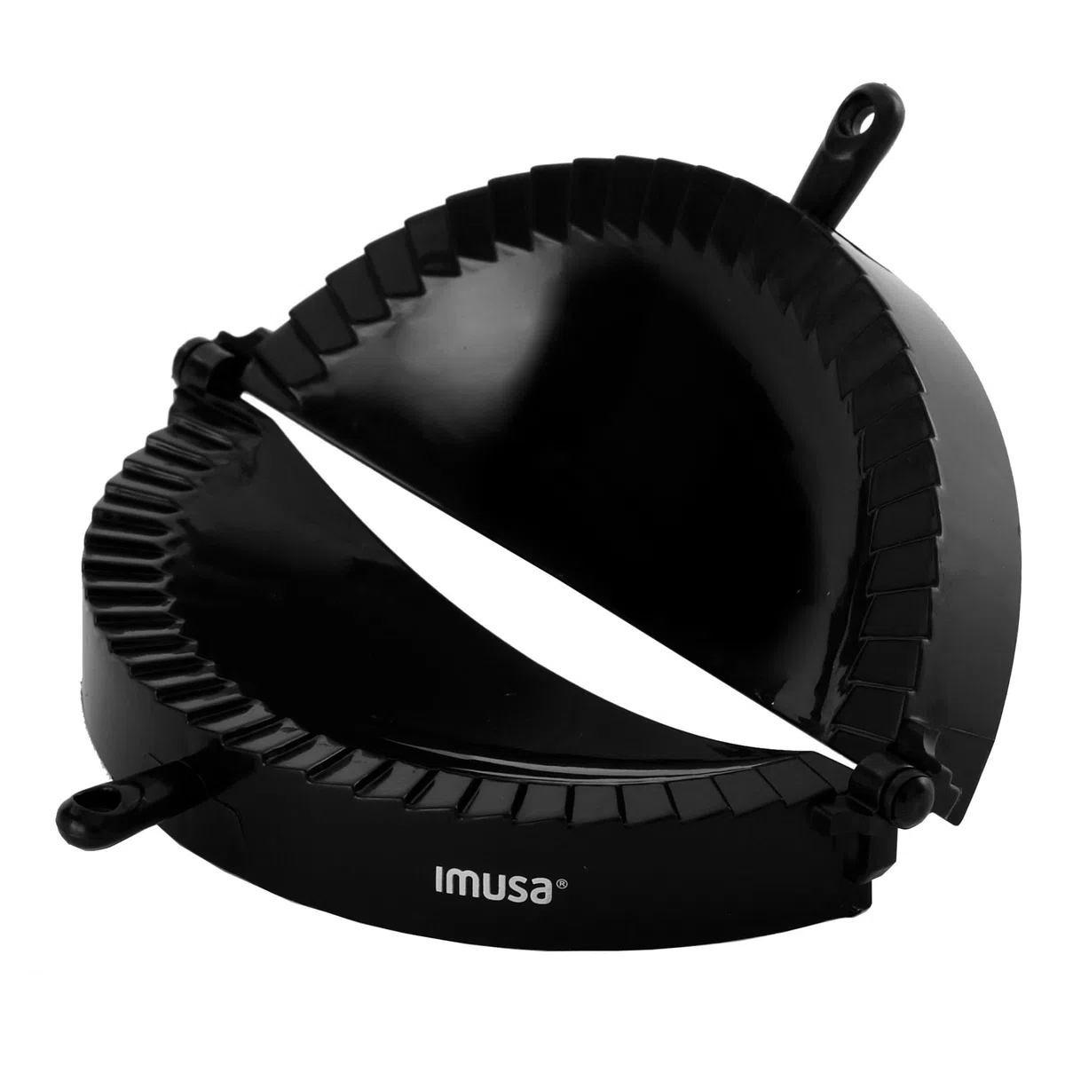 Imusa USA IMU-71006W Jumbo-Empanada-Form, einfach zu bedienen, aus Kunststoff, Schwarz