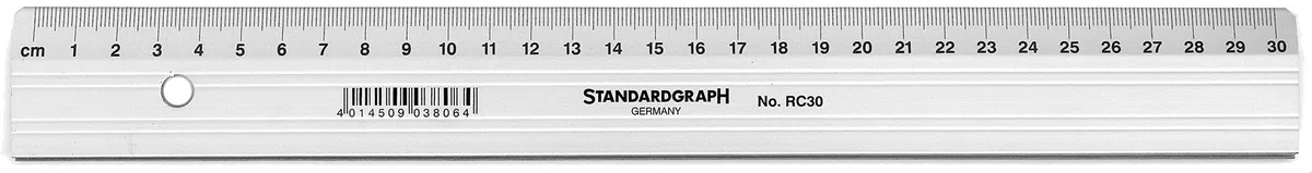 Standardgraph Schneidelineal 30 cm aus Aluminium