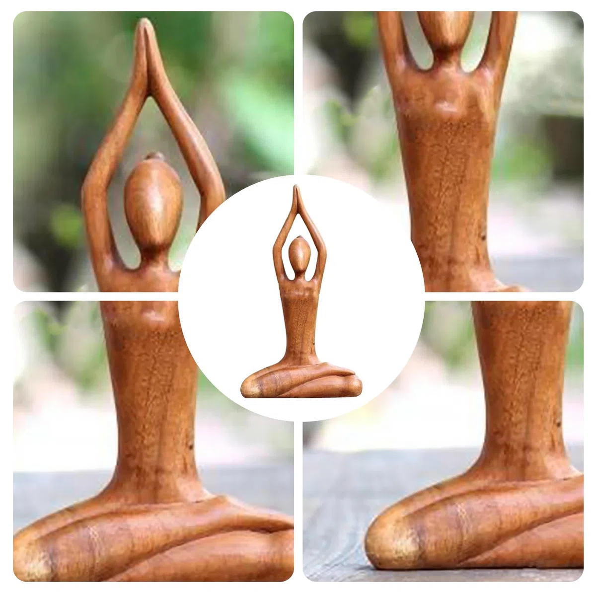 Frau Skulptur Yoga-Pose Figur,Body Talk Skulptur Yoga,Polyresin Yoga-Statuen Mädchen Arts Deko Heim Tisch Dekorative für Wohnzimmer Schlafzimmer Büro Geschenk für Yoga-Liebhaber,18cm (Stil 2)