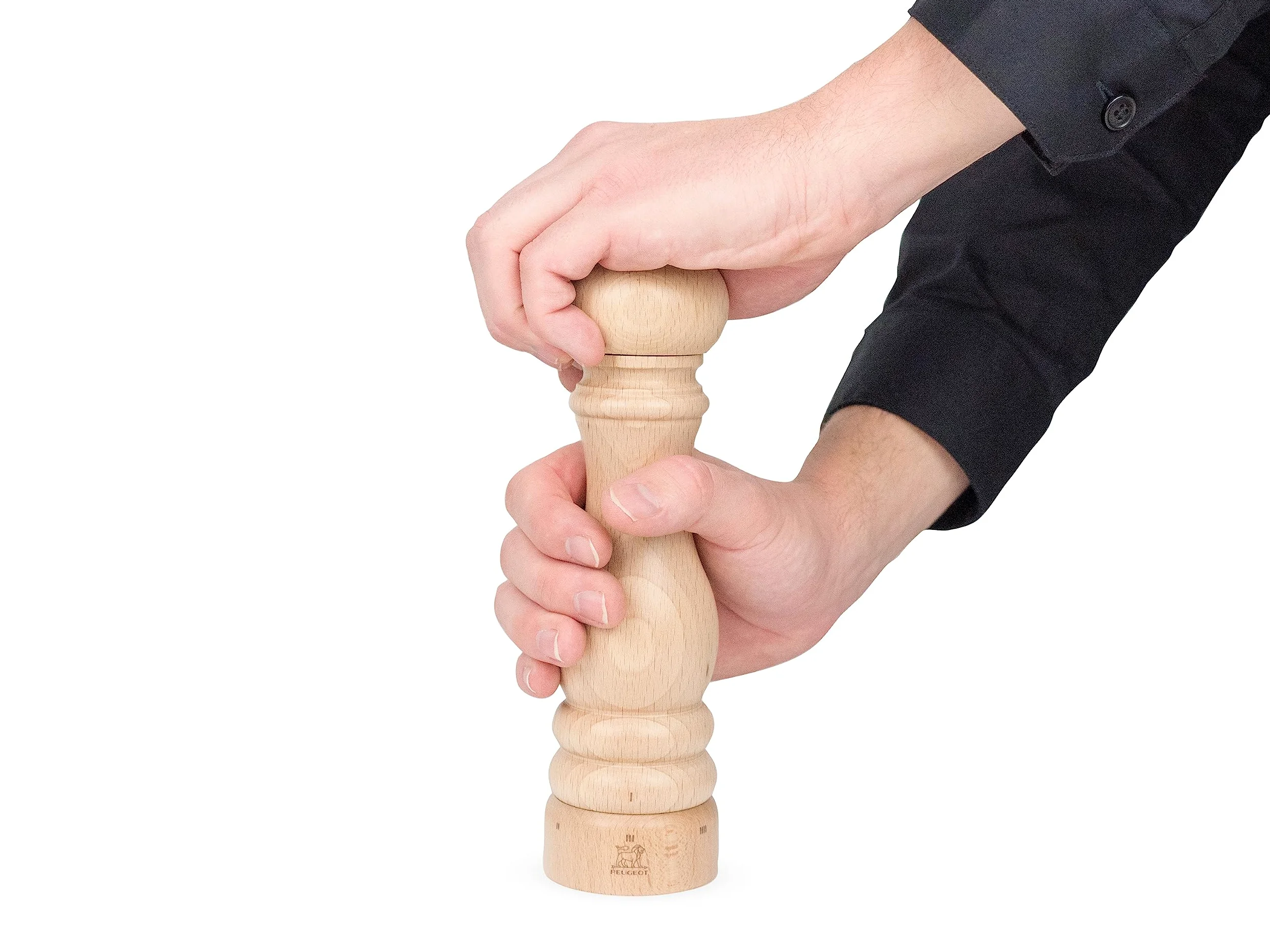 PEUGEOT - Salzmühle Paris u‘Select 22 cm - 6 voreingestellte Mahlgrade - Aus PEFC-zertifiziertem Holz - französisches Know-how - Natur