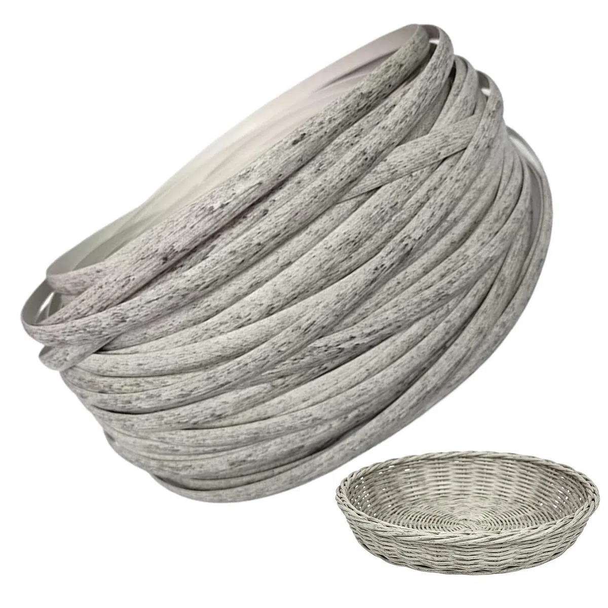 Reparaturset aus Korbgeflecht: 36,5 m Rolle aus synthetischem Rattan mit Webbändern, wasserdicht und UV-beständig, flexibles Material für die Reparatur von Möbeln und Projekten