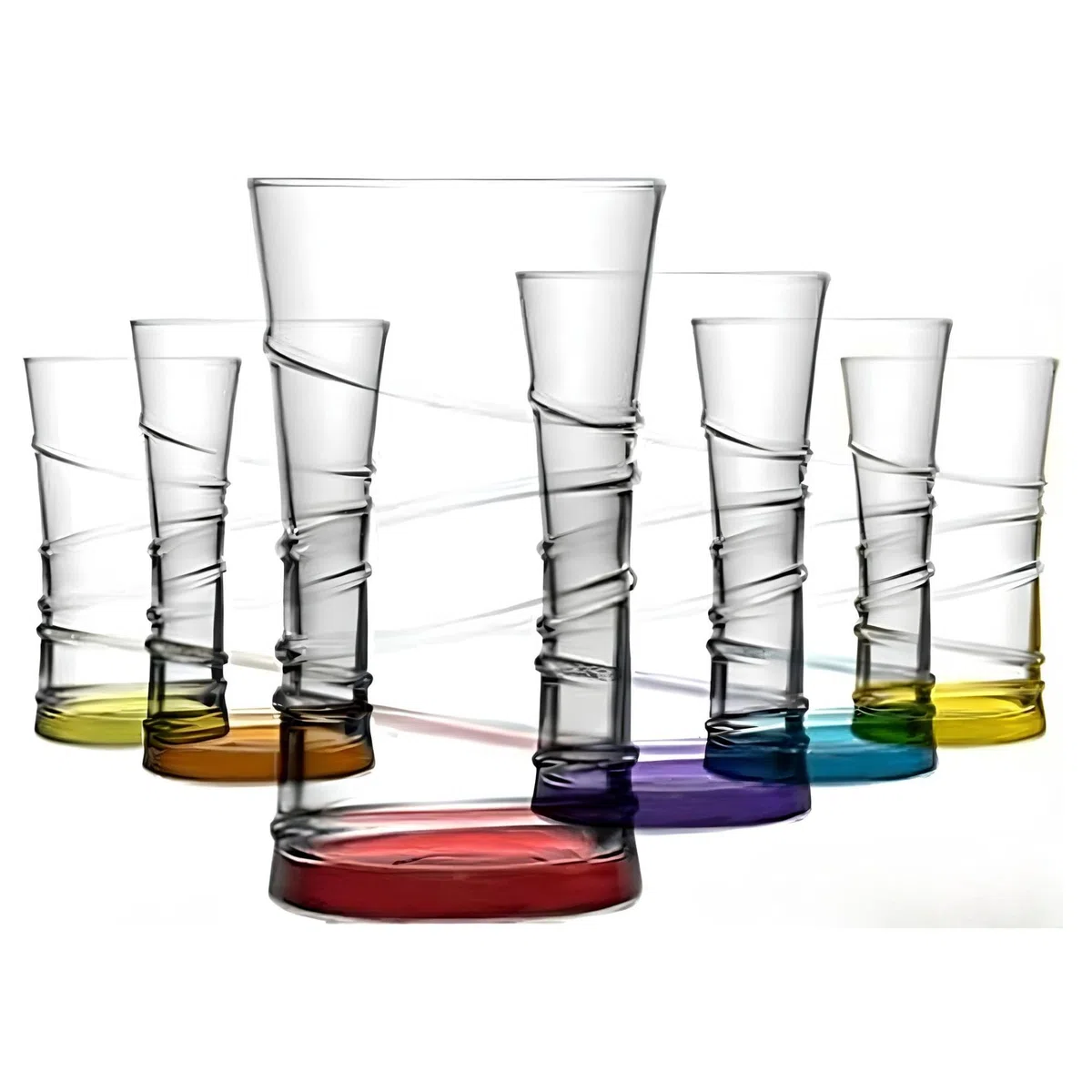 LAV Coral Set mit 6 farbigen Gläsern, 350 ml