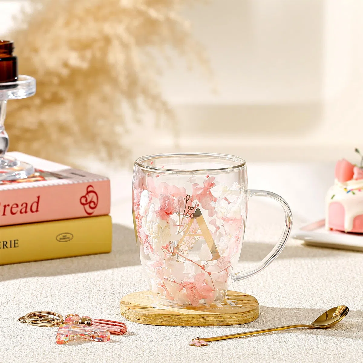 Geschenke für Frauen Latte Macchiato Gläser Geburtstagsgeschenk für Frauen Doppelwandige Kaffeegläser Personalisierte Weihnachten Valentinstag Muttertag Geschenk für Sie Brautjungfer Teegläser
