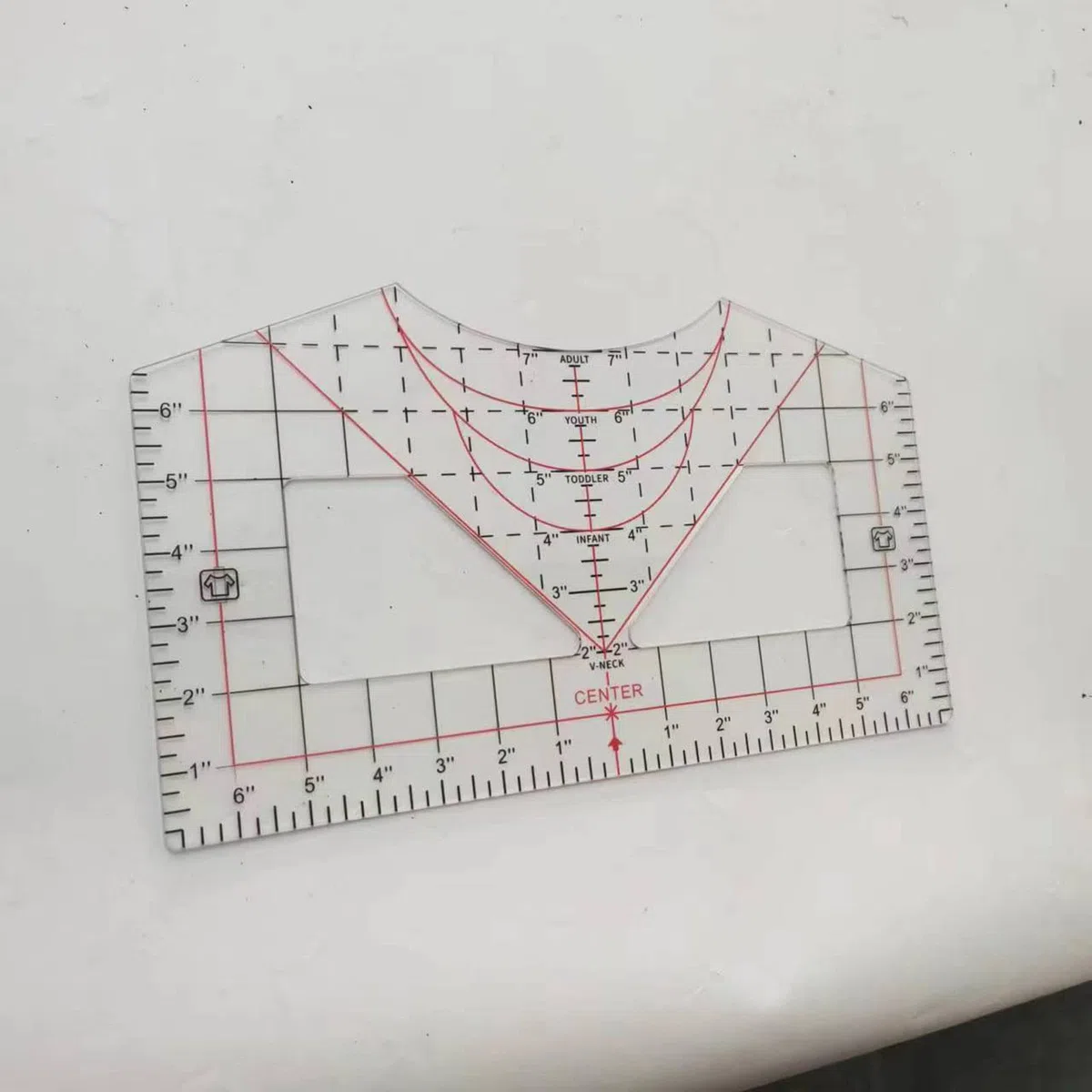 T-Shirt Lineal Guide for Alignment T-Shirt Ruler Alignment Tool Placement T-Shirt Guide Ruler Tool for Heat Press T-Shirt Ruler Guide All Sizes for Heat Press