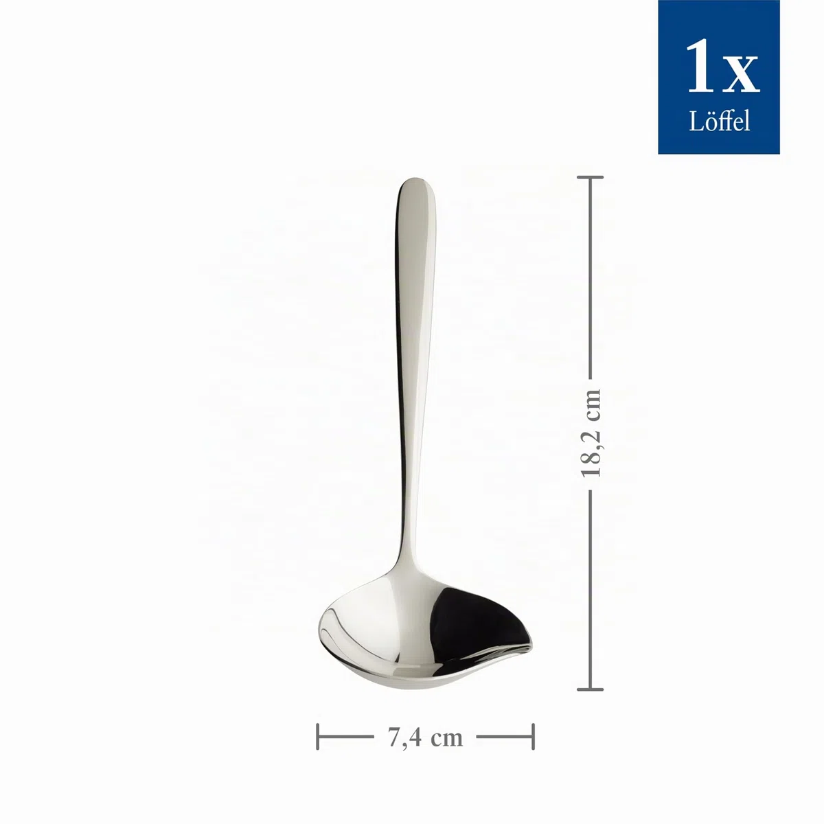 Villeroy & Boch – Daily Line Soßenlöffel, Spülmaschinenfest, Rostfrei, Soßenkelle, Soßenschöpfer, kleine Suppenkelle, kleine Kelle, Schöpflöffel, Edelstahl