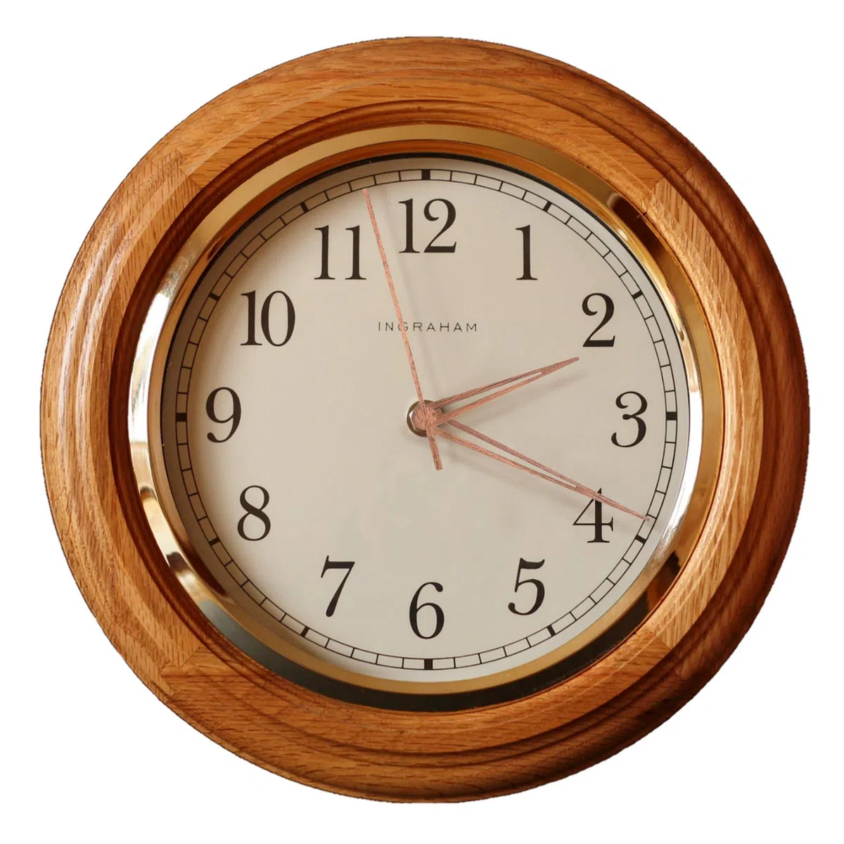 4 Stücke Quarz Uhrwerk mit 4 Arten von Walnussholz Uhrzeigern Uhrzubehör für Uhr Reparatur Ersatz (Passend für 12 Zoll Uhr)