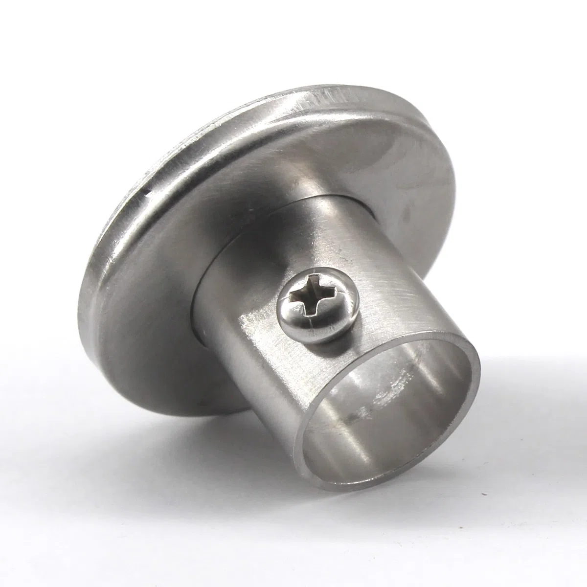 19 mm Wandhalterung, Rohrhalterung, 304 Edelstahl, Stangenflanschhalter, Stangenendstütze, Endhalterung für Schrank, Kleiderschrank, Duschvorhangstange, 8 Stück
