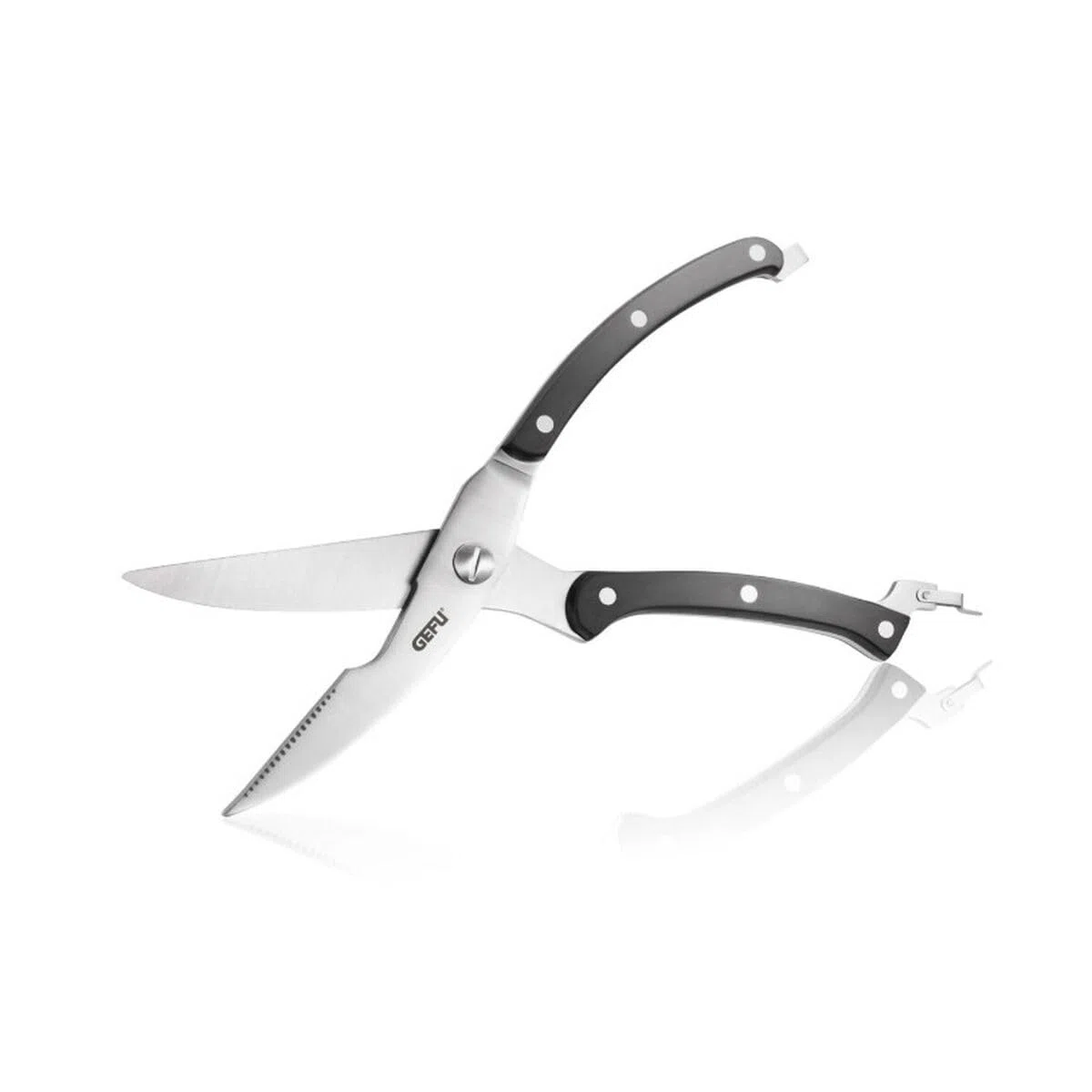 GEFU 12620 Geflügelschere VIGO – hochwertige Küchenschere, mit integriertem Knochenbrecher, scharfe Schere, mit Sicherheitsverschluss, spülmaschinengeeignet