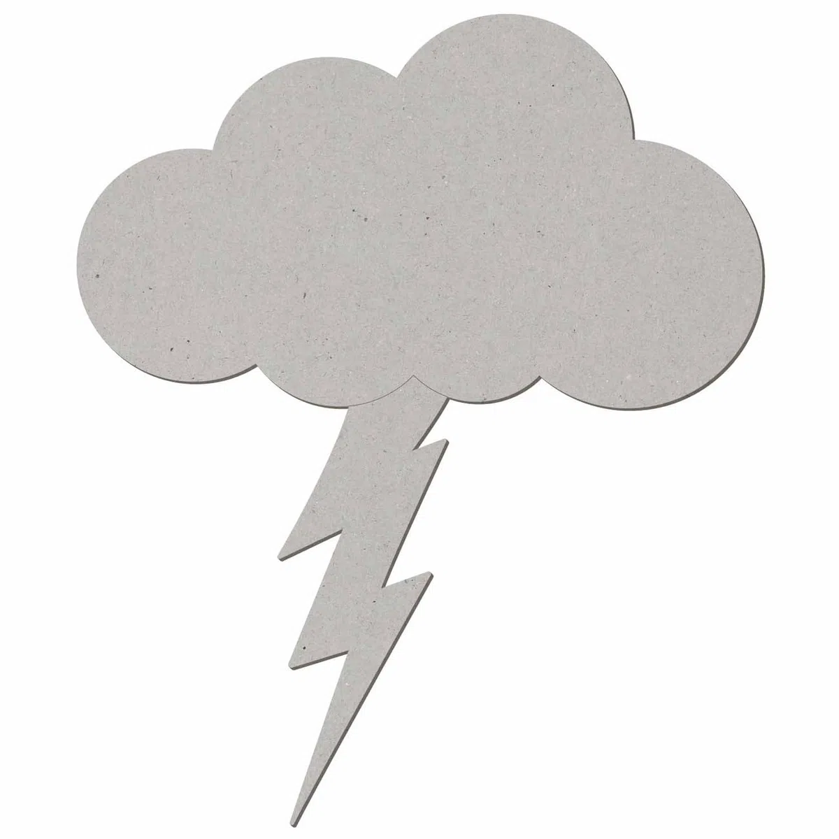Pappe Wolken mit Blitz - 3-50cm Basteln Deko