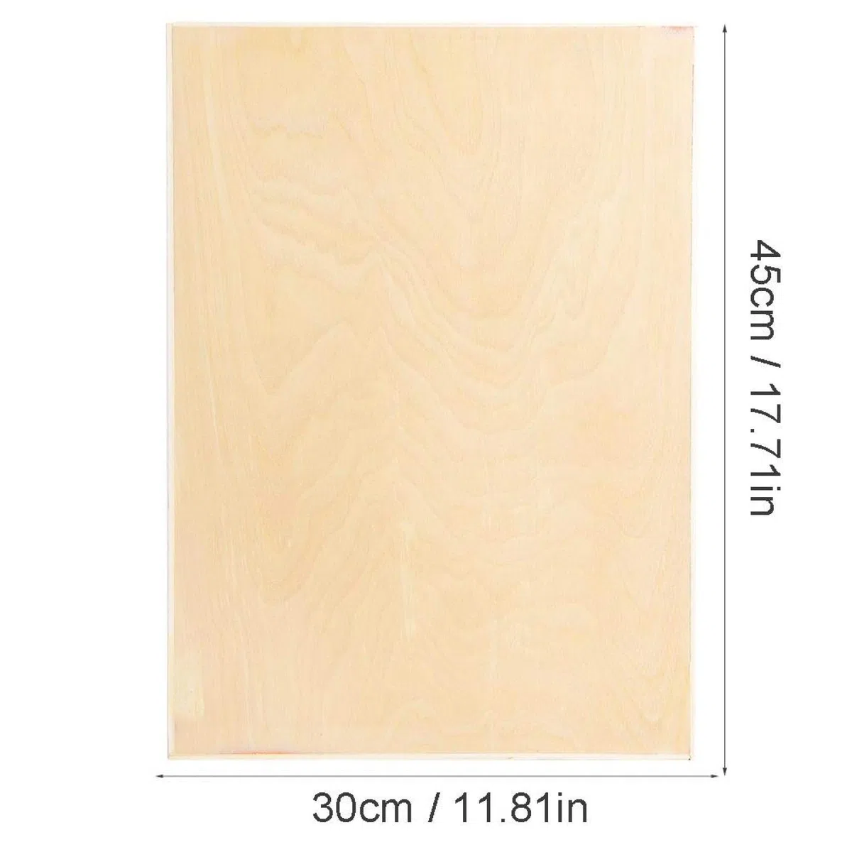 Leichtes Zeichenbrett aus Holz, 18 X 12 Zoll, Malbrett mit Glatter Kante, Künstlerbedarf, Skizzentisch(8k)