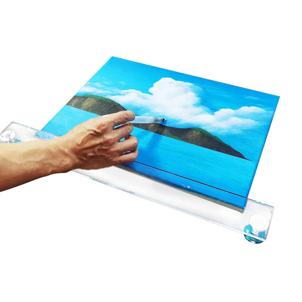 Handbemalung - Sofortiger Acryl - Höhenverstellbare Brücke für Künstler, hilft dabei, die Hände beim Zeichnen fest zu halten, für Studenten, Lehrer und Profis