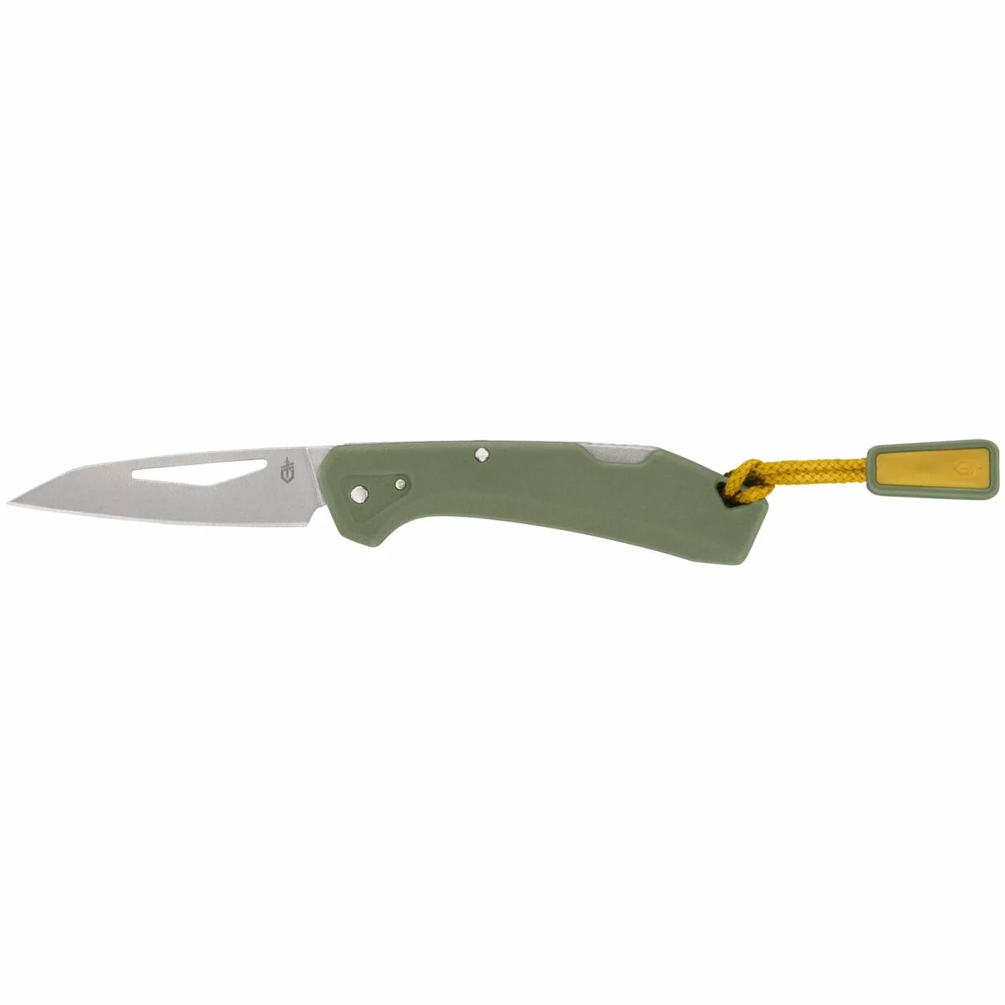 Gerber Taschenmesser mit Zugband, LST Mini, 440A Wharncliffe-Edelstahlklinge, Griffschalen aus glasfaserverstärktem Nylon, Klingenlänge: 4,8 cm