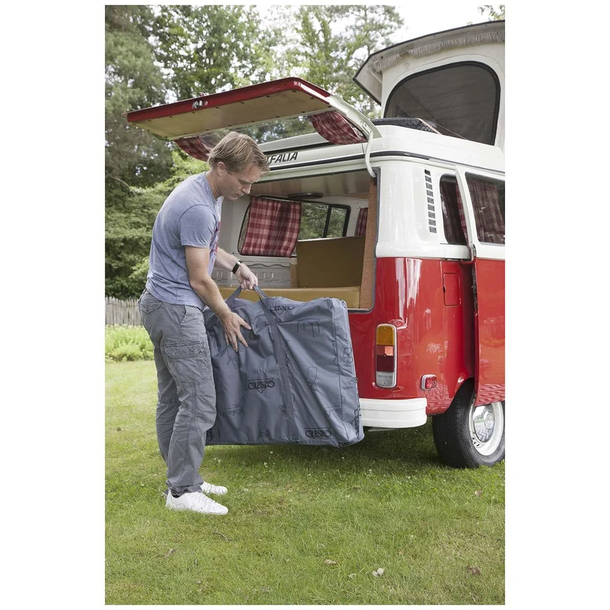 Crespo 1109995 Aufbewahrungstasche für Tische und Stühle, Anthrazit