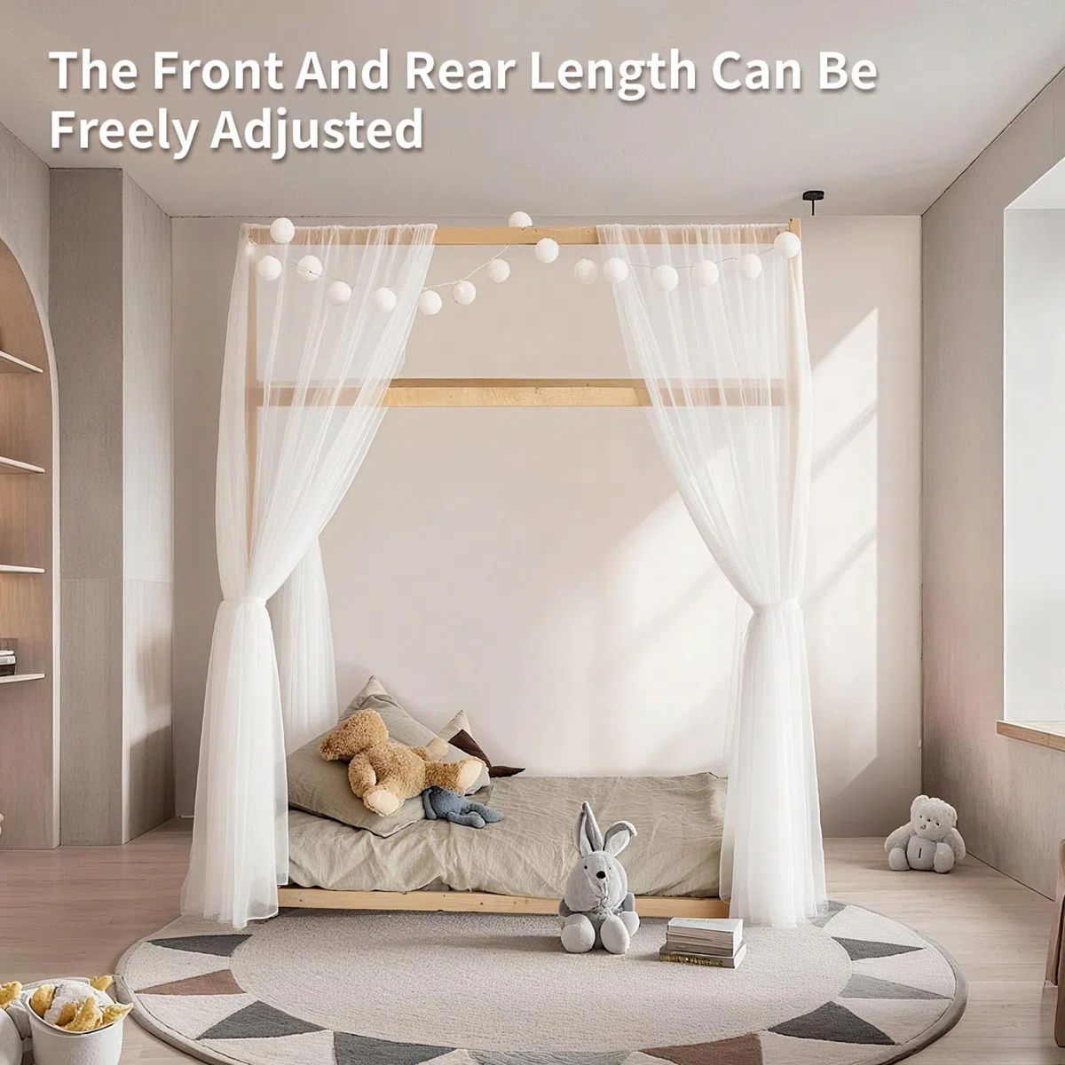 2 Stück Haus-Bettwäsche-Set, Bettdecke für die Heimbett-Dekoration, Bettdecke Haus-Dekoration für Jungen und Mädchen(Himmelblau, 2er Set 67 x 270 cm)