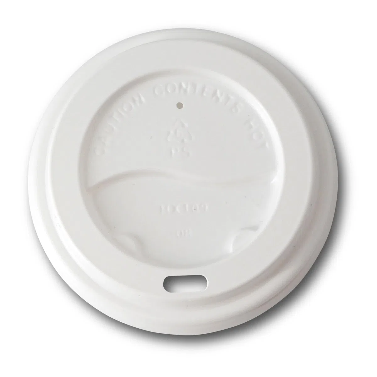 BIOZOYG Deckel für to go Becher 250 Stück Ø 80 mm - Einweg PS Kunststoffdeckel für Coffee-to-go Becher - Becherdeckel mit Trinköffnung weiß, stapelbar, recycelbar, lebensmittelecht, flach