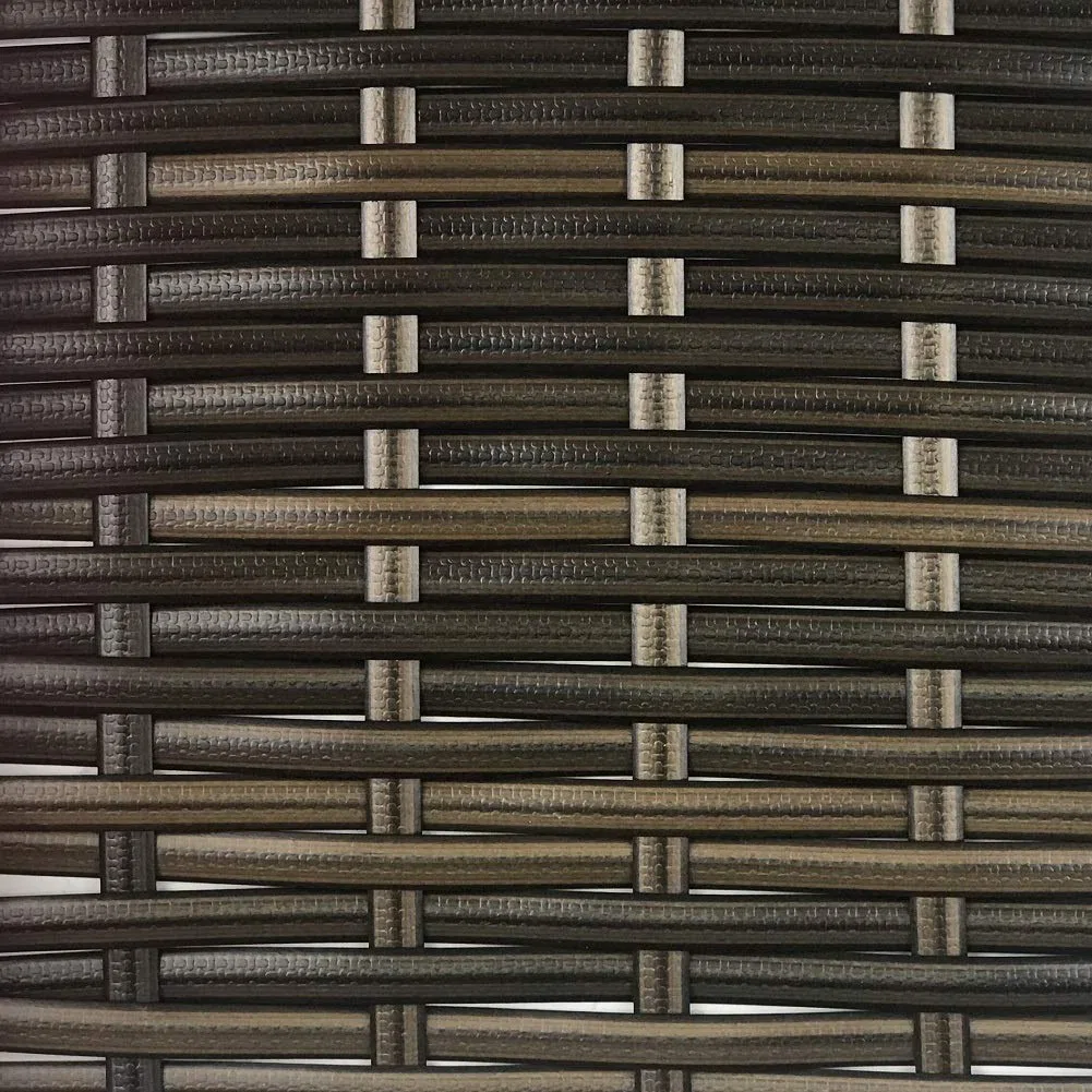 60m-65m Kunststoffgeflechttes Rattan-Reparaturmaterial für Gartenmöbel, langlebiges Korbgeflecht, Sitzbank, Tisch, Set (Kaffee B)