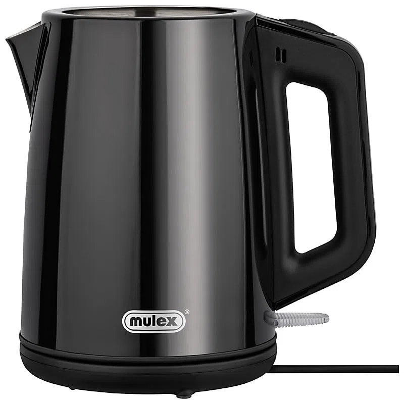 Mulex 290110 Teekocher, 18/10 Stahl, Schwarz
