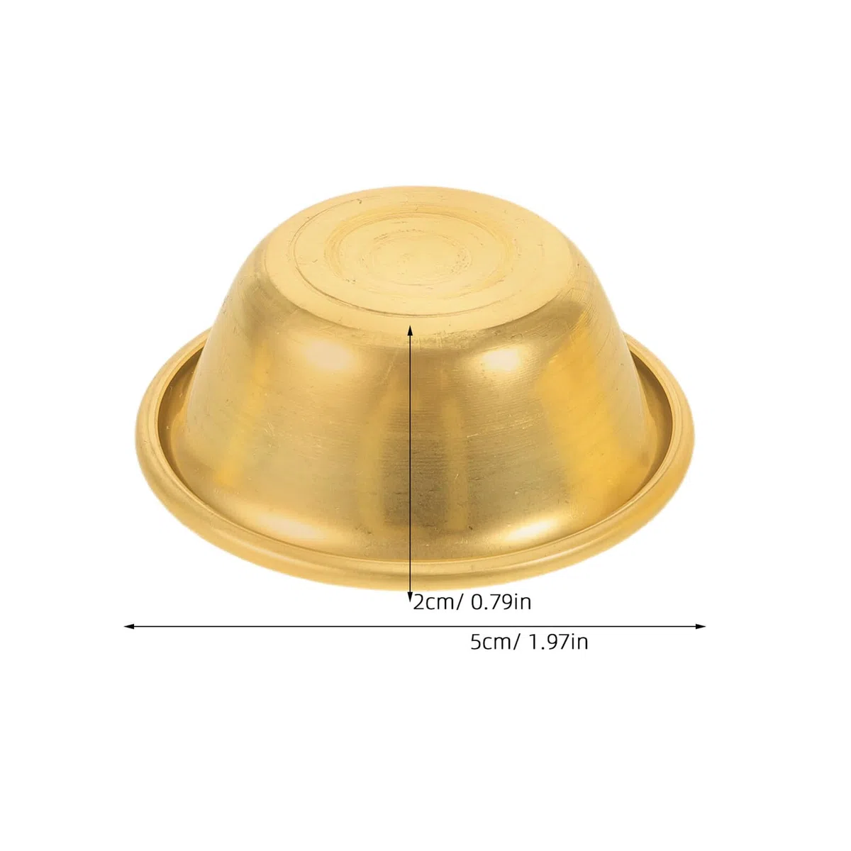 8 Miniatur Wasserschalen Aus Kupfer Buddhistische Dekorationsschalen Weihwasserbecher Opferschalen Heilige Ritualschalen Kleine Messingschalen Golden
