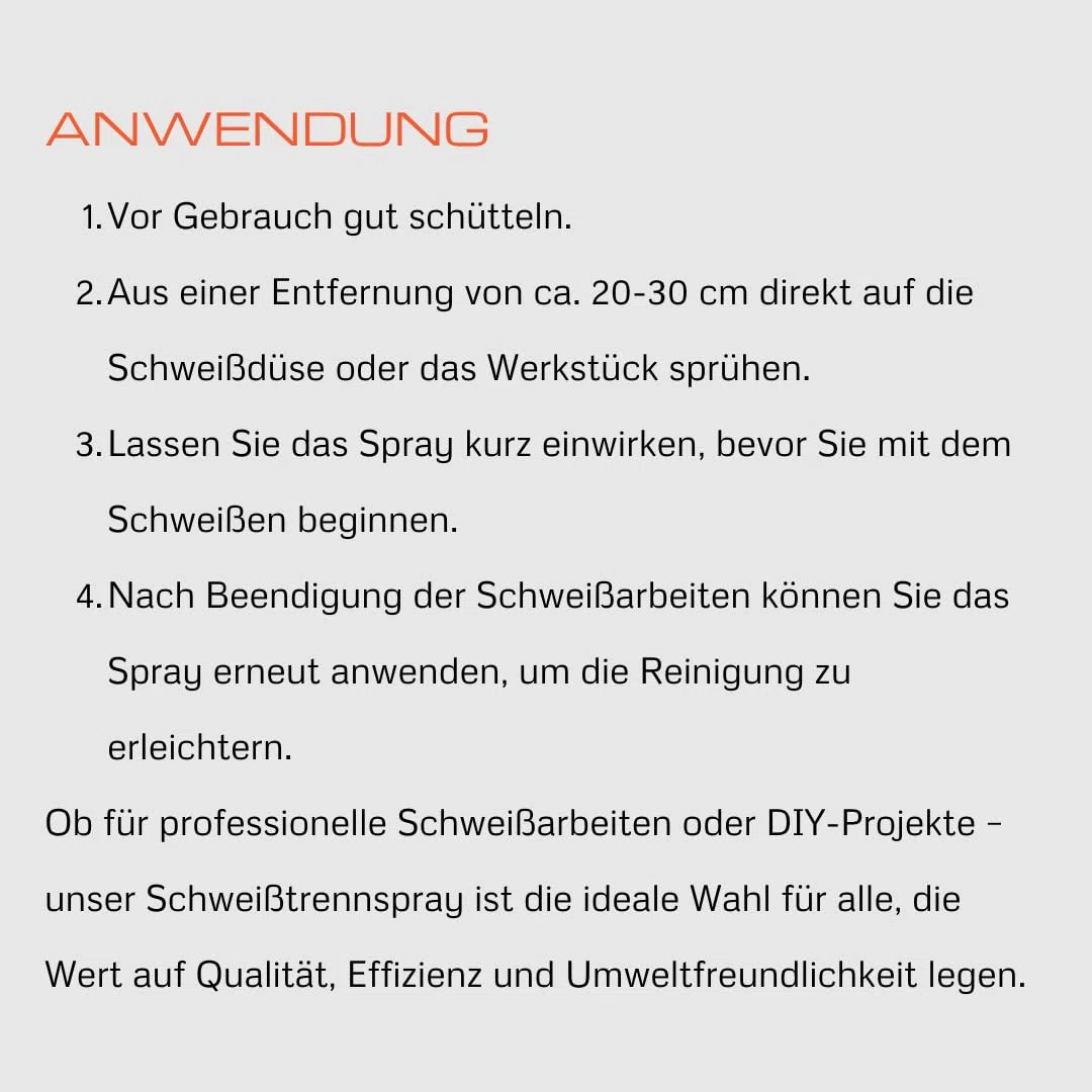 Schweiß-Trennspray
