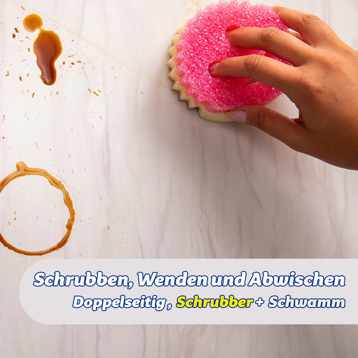 Scrub Daddy Scrub Mommy Putzschwamm, Topfreiniger Küchenschwämme, Putzmittel mit Texturveränderung, kratzfreier Spülschwamm, geruchsresistenter Smiley Schwamm, Geschirrschwamm - 4er Pack Assortiert