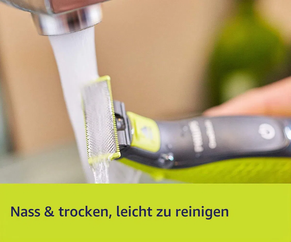 Philips Ersatzmesser QP210, 50, Schwarz, Grün, Edelstahl