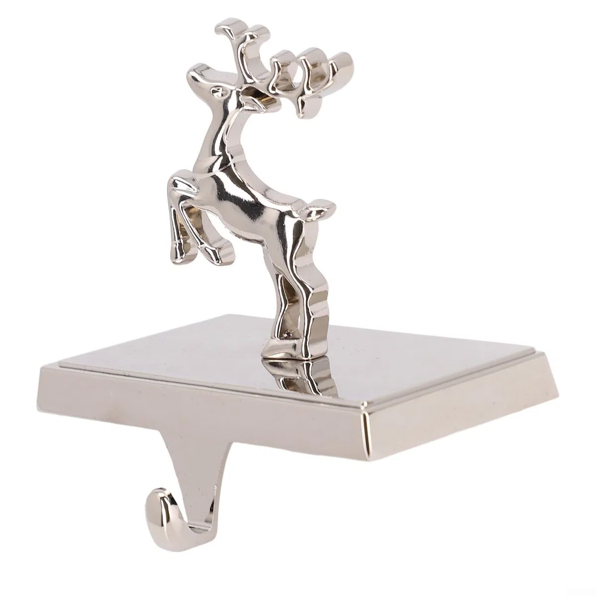 Weihnachtsstrumpfhalter Kaminhaken Strümpfe Clip Weihnachtsstrumpf Haken für Kamin für Kaminsims Kamin Metall Weihnachtshaken Kleiderbügel (Elch)