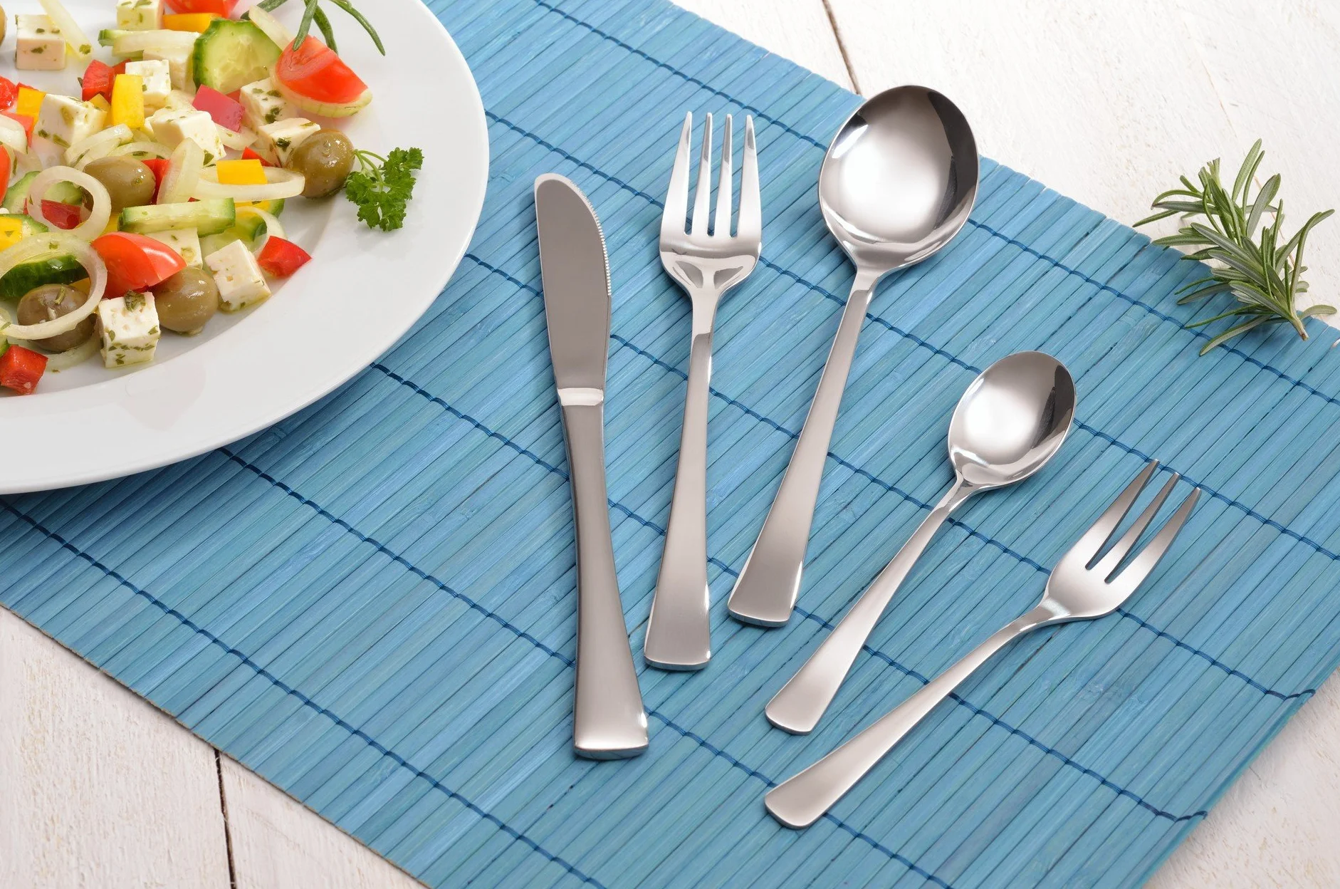GRÄWE® 6 x Tafellöffel Edelstahl, Serie WÜRZBURG