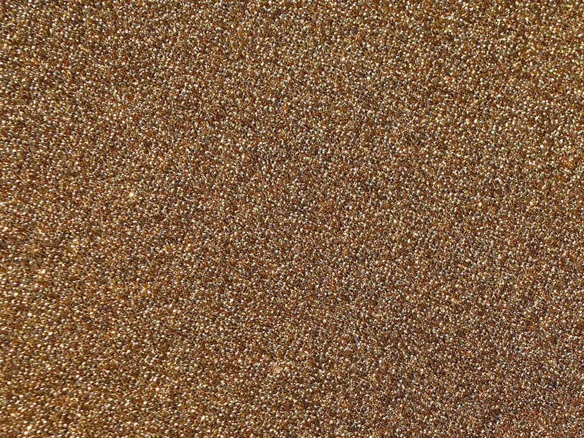 Primaflor Weihnachtsbaumunterlage Glimmer | Rund 30 cm | Gold | 5 mm hoch | schwer entflammbar Bfl-s1 | rutschsicherer Glitzerteppich für Weihnachtsbaum und Dekoration