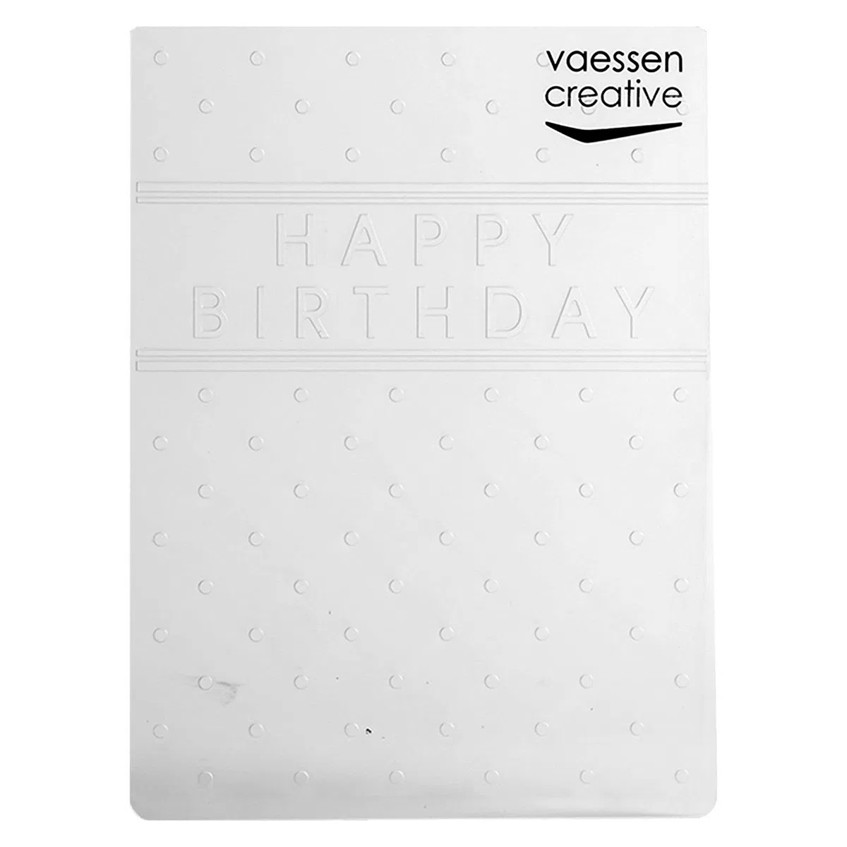 Vaessen Creative Prägefolder ""Happy Birthday"", 14.6 x 10.8 x 0.5 cm