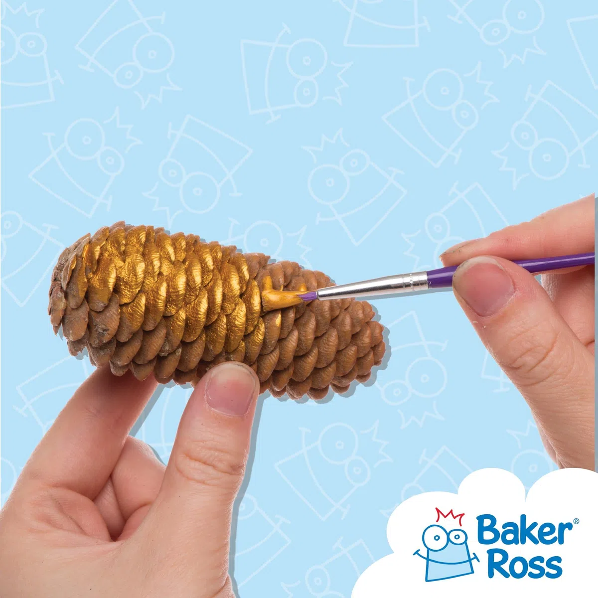 Baker Ross Lange Tannenzapfen 250g