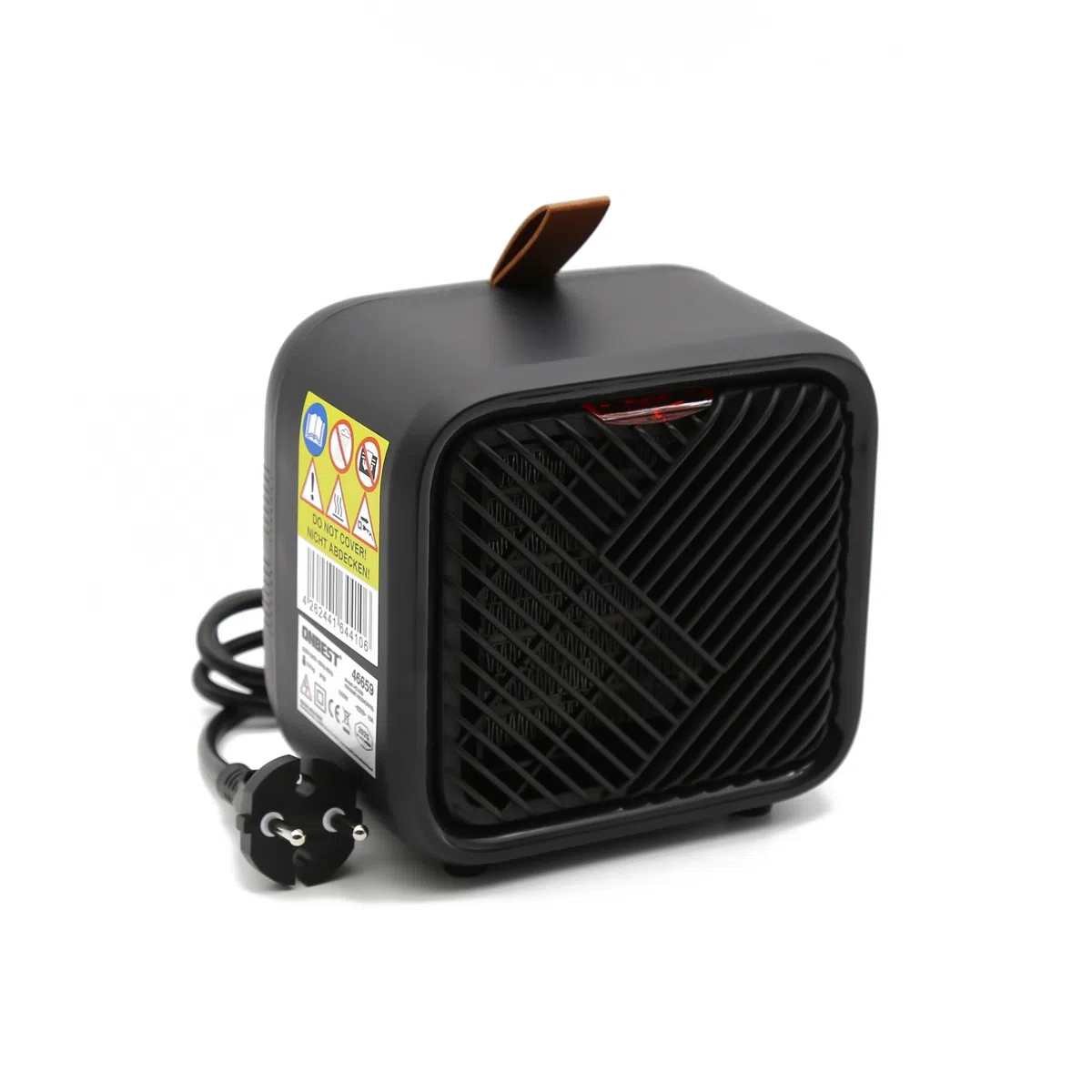 ONBEST 3 in 1 Keramik Elektro Heizlüfter – Elektroheizung klein & leiser Heizungslüfter mit Thermostat (1000/1500 W + 4 W Ventilator), energiesparender elektrischer Heizer/Heizgebläse für Innenräume