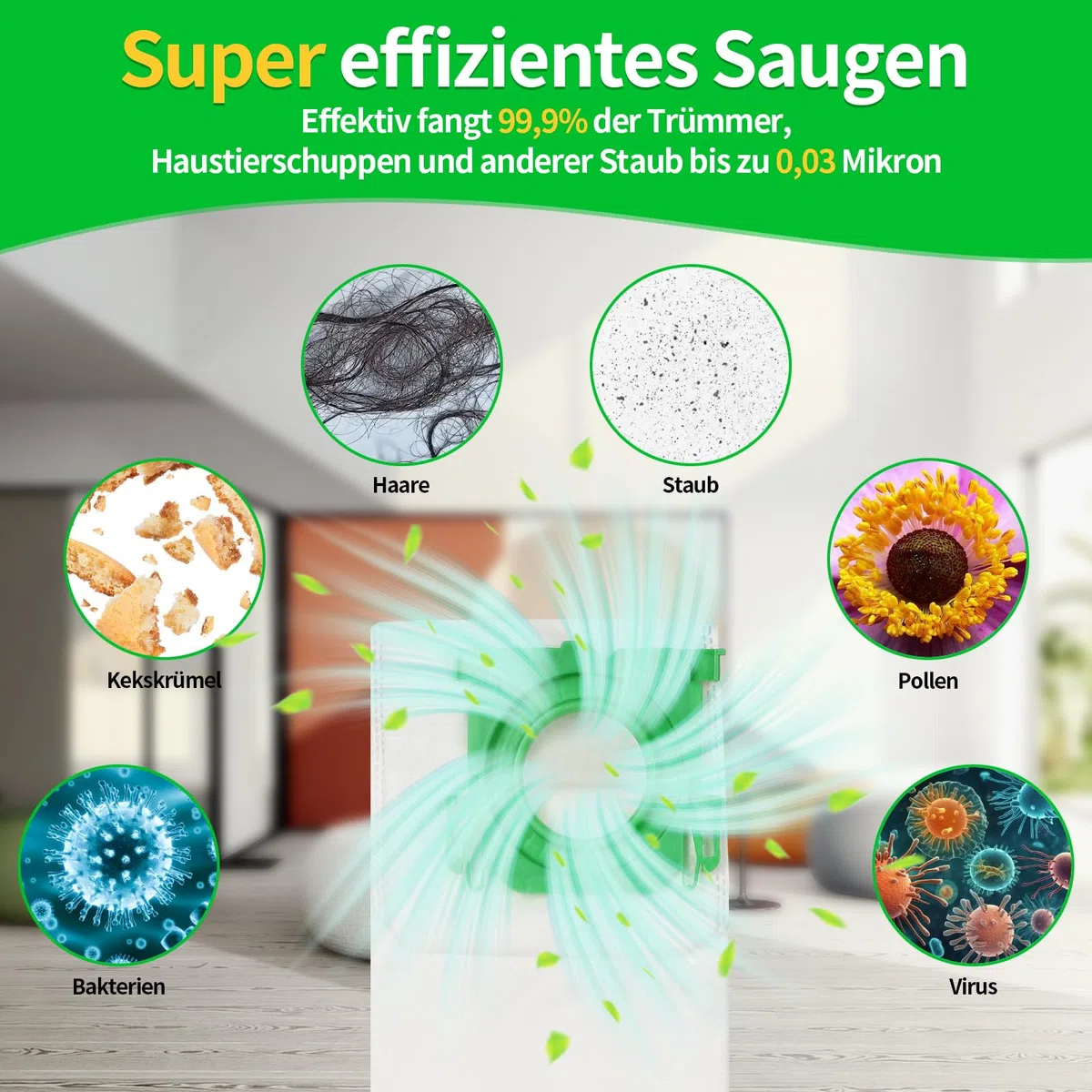 12 Stück Staubsaugerbeutel für SEBO Airbelt K1, K2, K3, 6629-ER, 6695-ER, Premium Filterbeutel Ersatz für SEBO