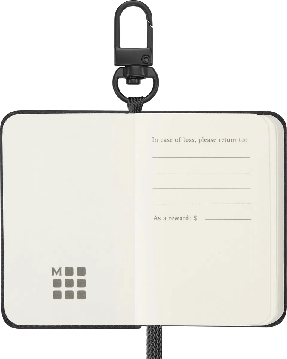 Moleskine The Mini - Notizbuch Charm Schwarz