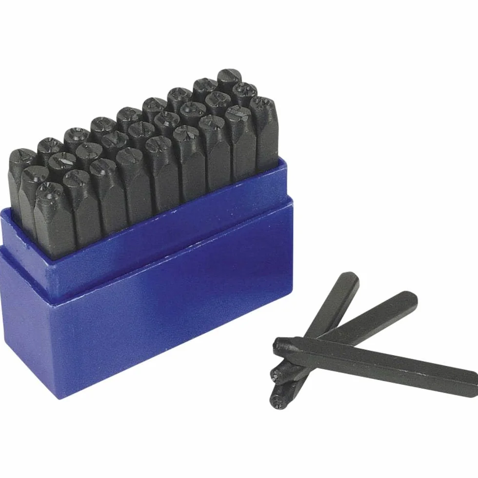 Brüder Mannesmann Werkzeug Schlagbuchstaben, 10 mm, DIN 1451, M 244-10 schwarz