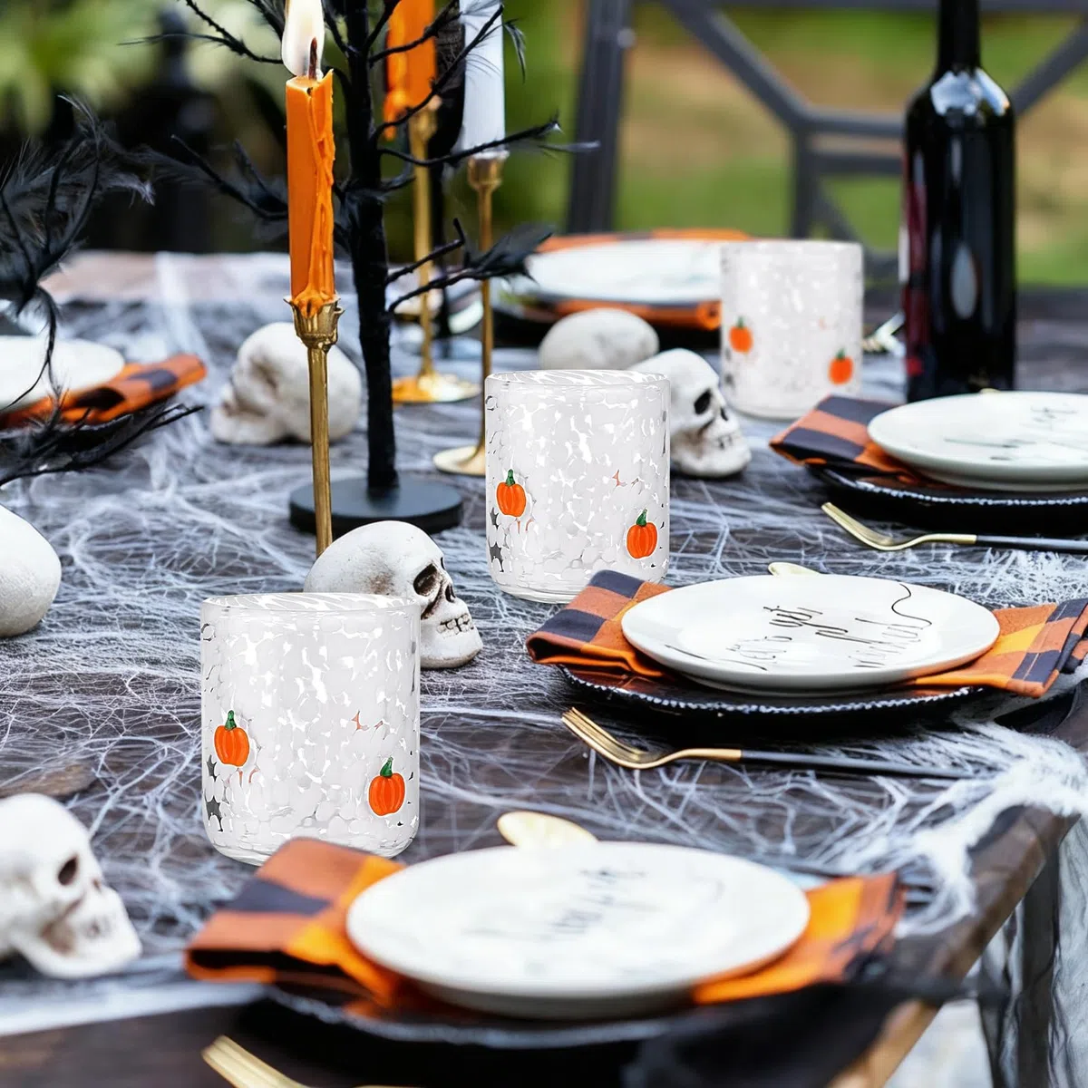 Halloween Icon Juice Glasses, 530 Ml Glas Kaffeetassen, Niedlicher Kürbis, Geisters, Fledermaus1 Glasbecher Für Saisonale Feier Cocktail Party Kaffeetasse Geschenke Für Und Freunde