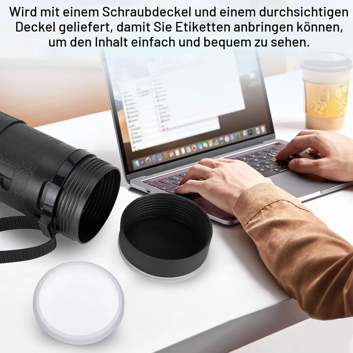 Poster Rohr Zeichnung Rohr Poster Dokumente Lagerung Rohr PE Material Ausziehbar Verdickt Transportrohr für Blaupausen 25 Zoll bis 42 Zoll mit Schultergurt für Kunstwerke, Blaupausen(Schwarz)