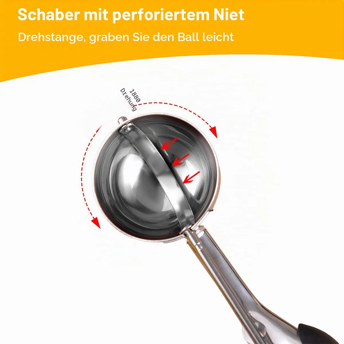 Cookie Portionierer Set, 3-teiliges Eisportionierer Set aus Edelstahl, Plätzchenportionierer mit Auslöser (1 EL/2 EL/3 EL), Teigportionierer für Keksteig, Muffins, Cupcakes, Melonen
