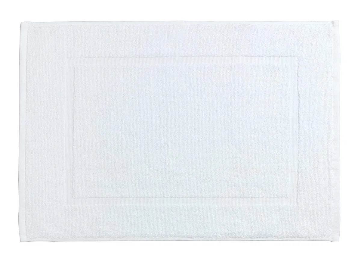 Allstar Frottier Badematte Zen Weiß - Duschvorleger, Baumwolle, 40 x 60 cm, Weiß