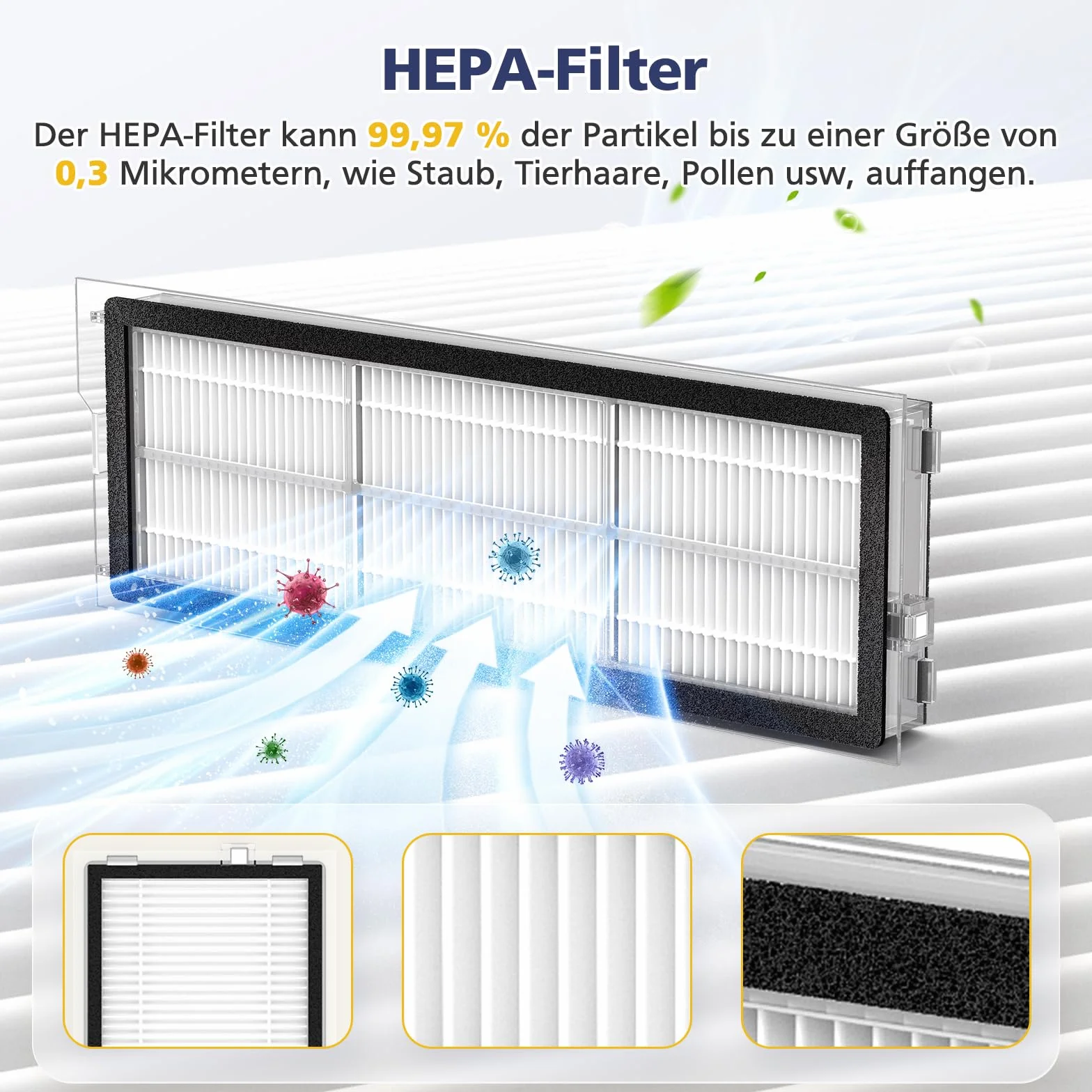26 Stück QV 35A Zubehör für Roborock QV 35A/QV 35S / Qrevo S Pro/ QR598 / QR798 Saugroboter, 2 Hauptbürste, 6 Wischpads, 6 Staubbeutel,4 HEPA-Filter, 6 Seitenbürsten,1 Reinigungsbürste