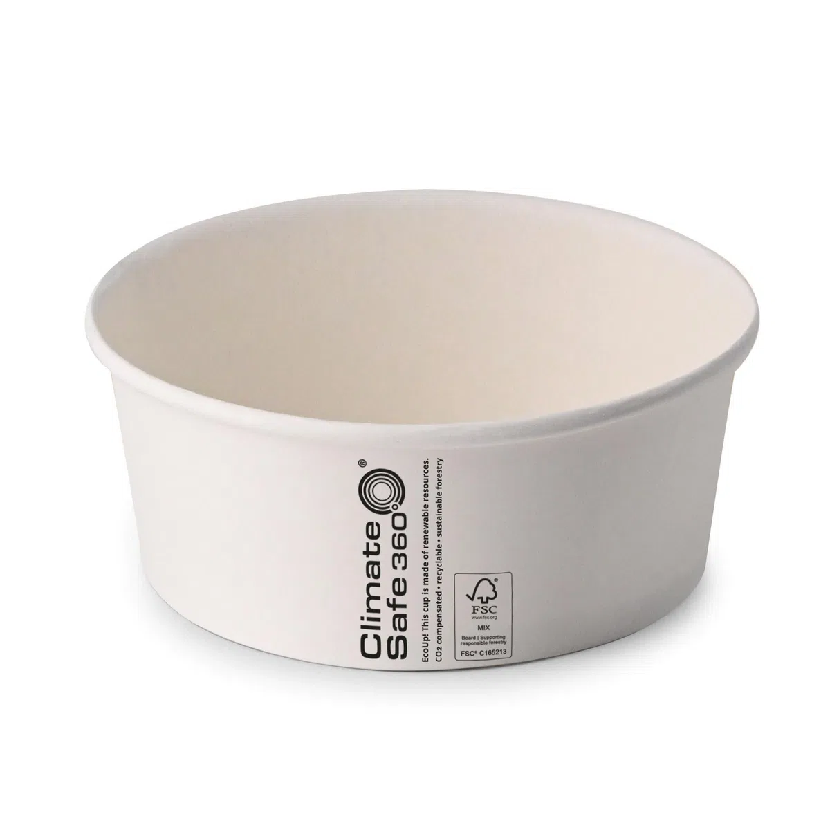 BIOZOYG Salatschale 50 Stück 650 ml weiß - Bowl Schüssel Suppenschalen Einwegschalen to go - Einweggeschirr Deli Container Bowl to go - Kartonschale Einweg Mealprep Suppenbehälter
