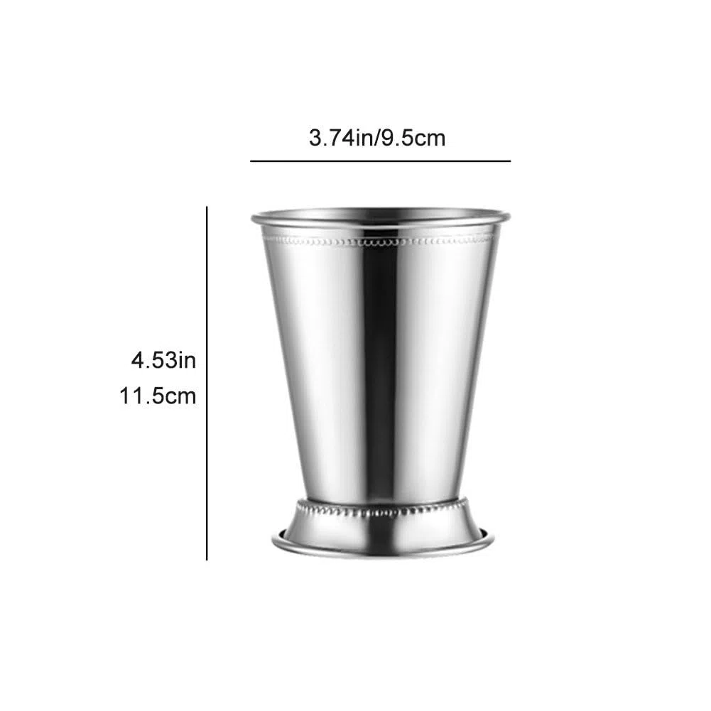 Julep Cup, Edelstahl Mint Julep Cup Eleganter Metallbecher Vintage Mint Julep Cocktailbecher Cocktailbecher Mixgetränke Bar Bierkrug Für Zuhause Party