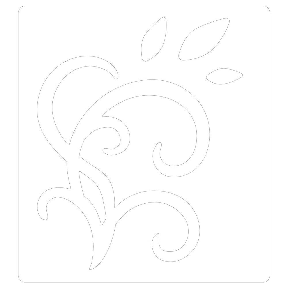 Sizzix Bigz Stanzschablone 664403 Blätter und Schnörkel von Debi Potter, Mehrfarben, Einheitsgröße