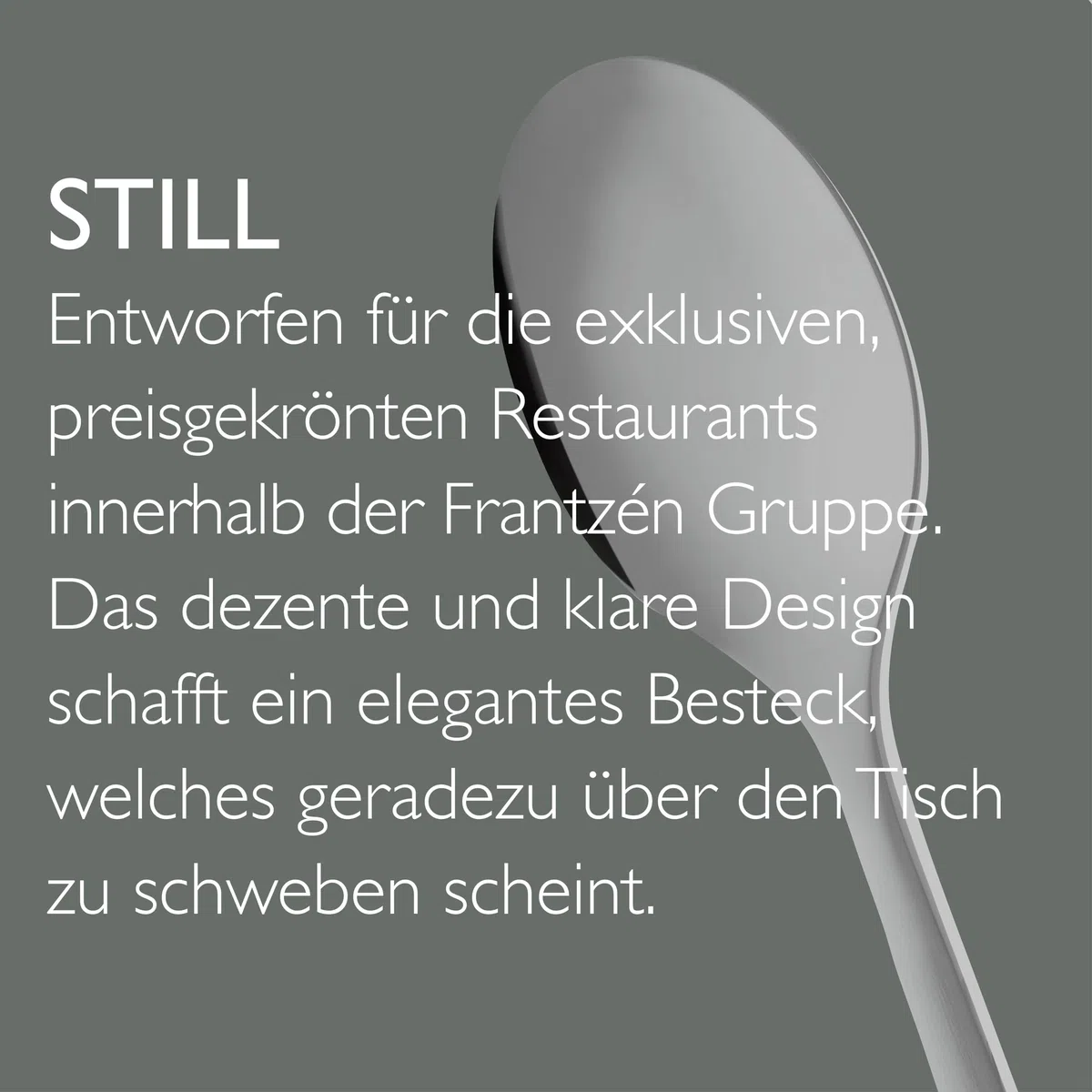 Gense Still Gabel 21,1 cm Matter/glänzender Stahl