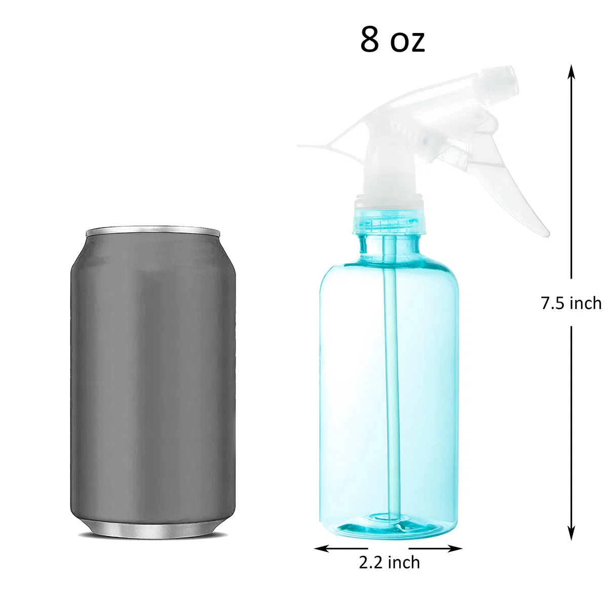 Youngever 6er Set 250ML Sprühflaschen, Farbe Leere Kunststoff Sprühflaschen Set für Haare und Reinigungslösungen, Reisen, Gartenarbeit (250ML)