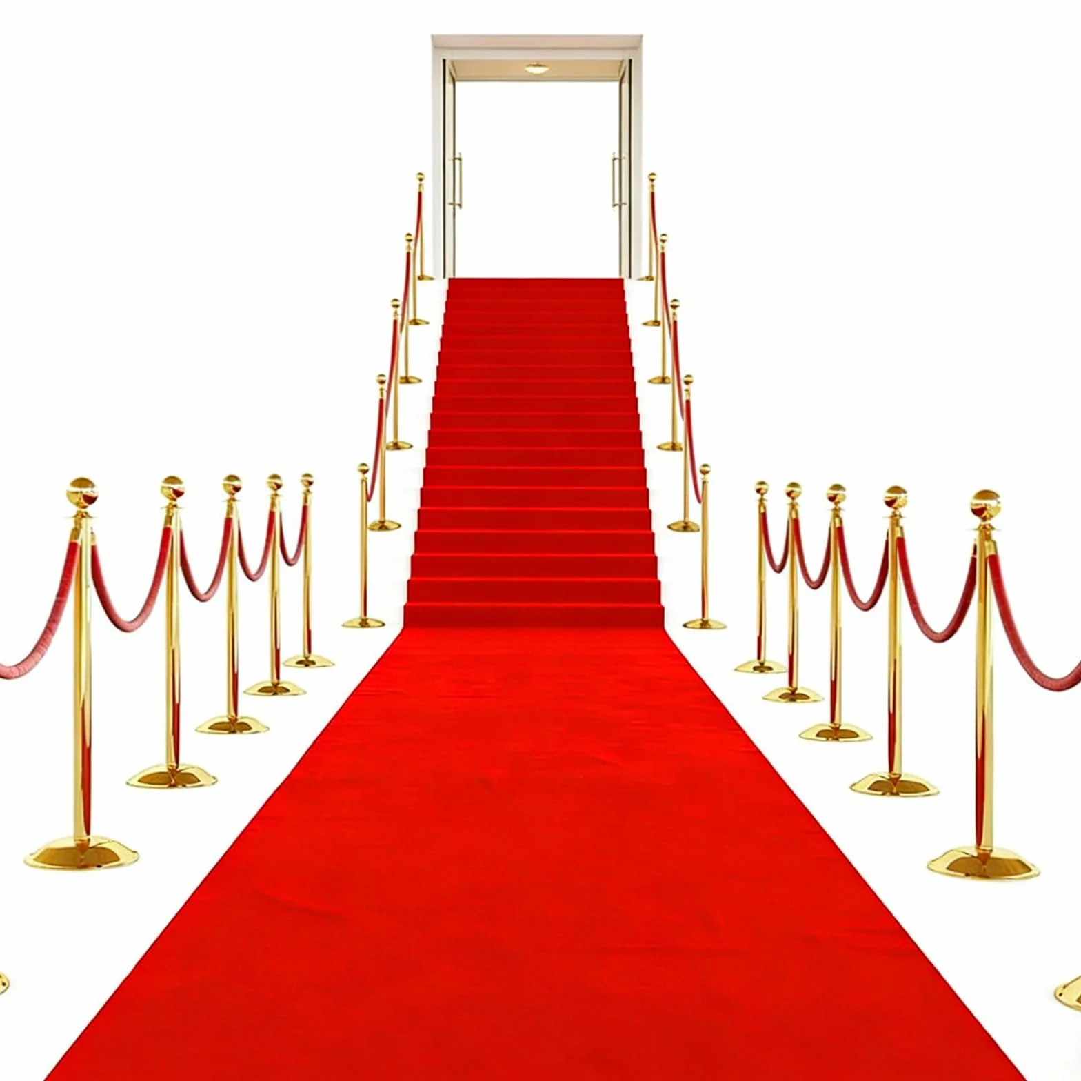Roter Teppich, Läufer Eventteppich Hochzeitsteppich 1 x 5m Lang VIP Event Rot Teppich, Rutschfester Red Carpet Empfangsteppich für Hochzeit Erntedankfest Outdoor Zubehör