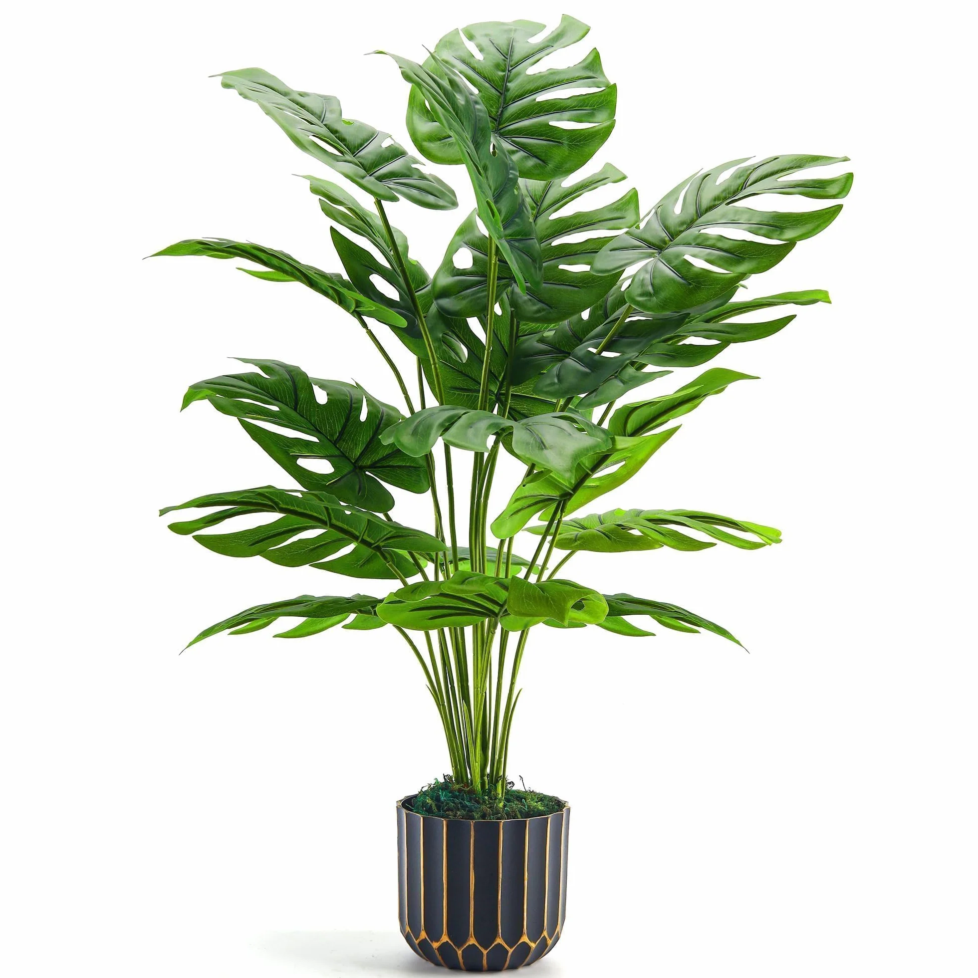 Der Rose Kunstpflanze Künstliche Pflanzen Wie Echt 71 cm Kunstpflanzen Groß Fake Plant für Wohnzimmer Badezimmer Schlafzimmer Zimmer Balkon Deko