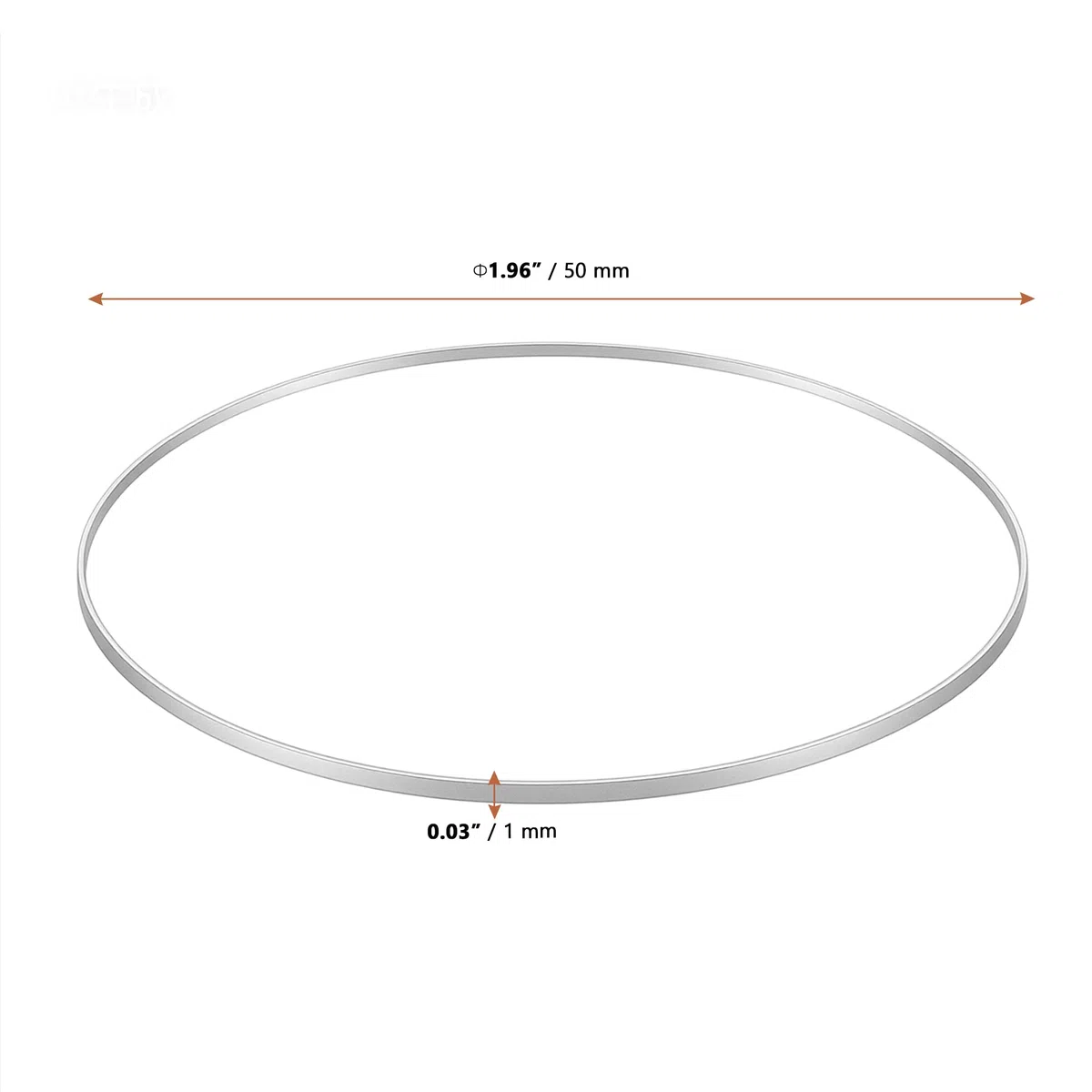 100 Stück 5 cm Acrylscheiben Rund, 1 mm Dick Transparent Acrylplatte Rund, Acryl Kreis Kunststoffplatte für Bastelarbeiten, Malerei, Acrylrohlinge, Schlüsselanhänger