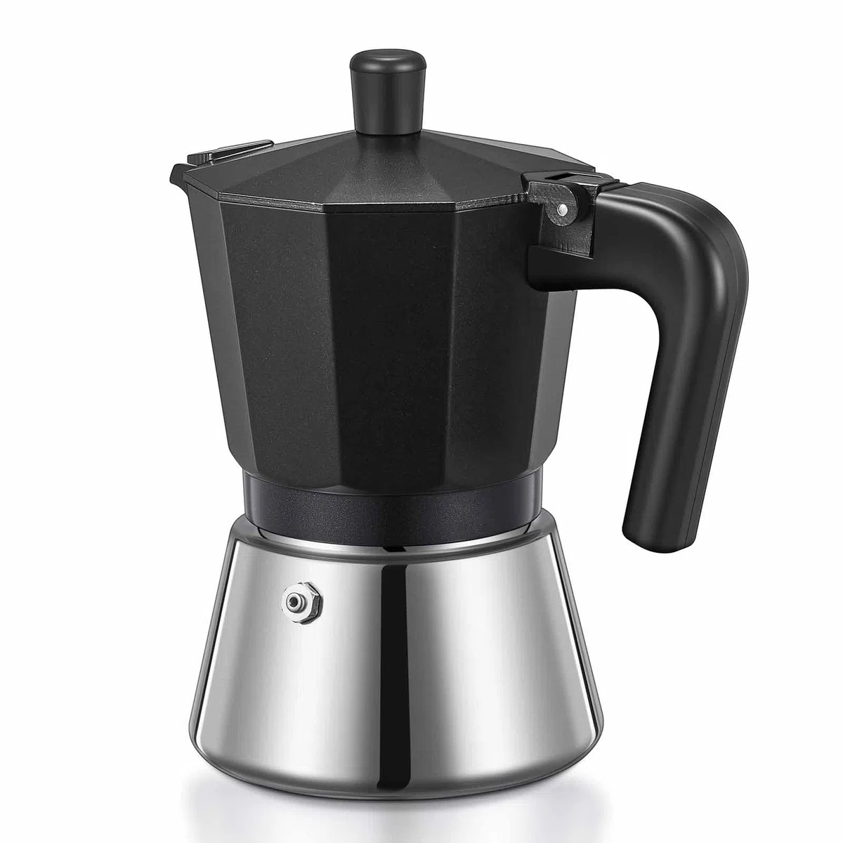 Yabano Espressokocher, Espressomaschine für die Herdplatte, 6-Tassen Moka-Kaffeekocher Italienischer Espresso für Gas- oder Elektro-Keramikherde, Italienischer Kaffeekocher für Cappuccino oder Latte